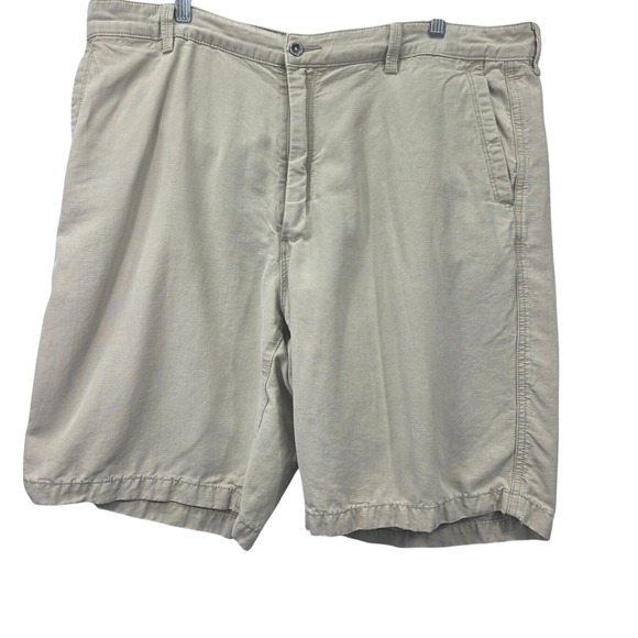 Tommy Bahama Other - Tommy Bahama Paradise Nation Khaki Tan Tencel Cotton Shorts Mens 38 RN 86549